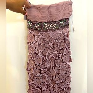 Sue Wong Mauve Detailed Dress